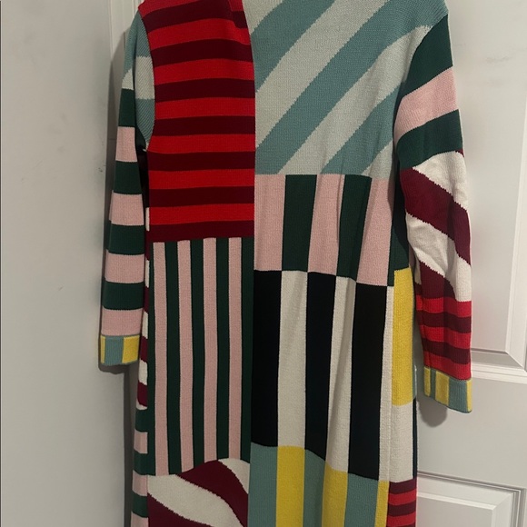 Alice + Olivia XS Women’s Bradford striped-intarsia wool cardigan - Picture 6 of 6